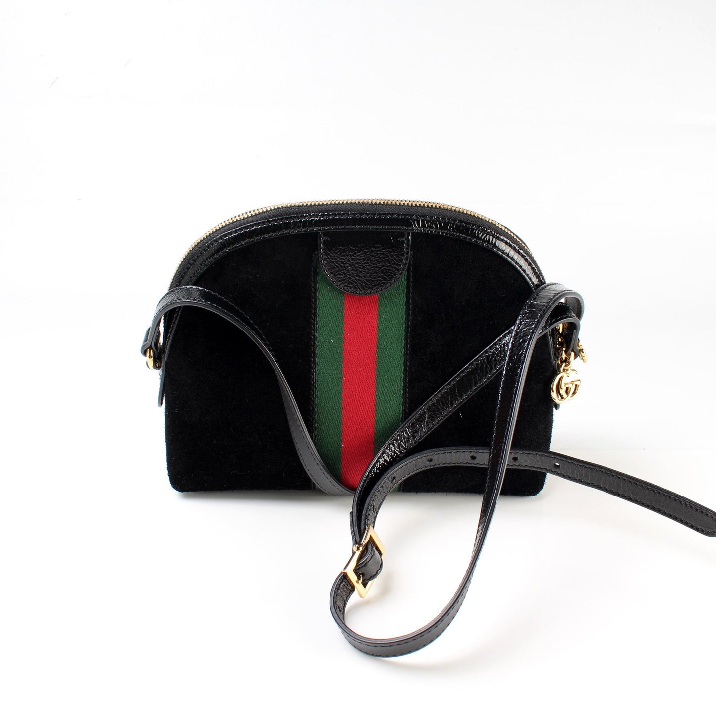 Gucci 499621 Ophidia GG Suede Small Crossbody Bag