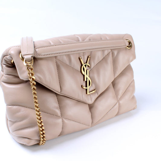 Saint Laurent Puffer Quilted Small Lambskin Bag