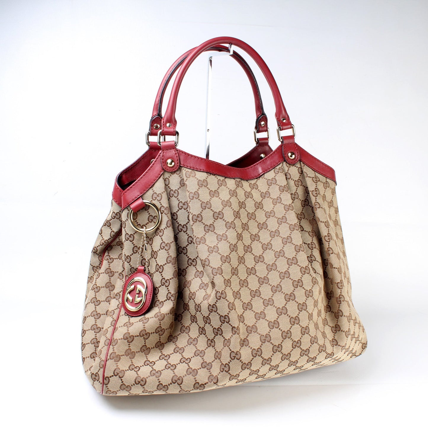 Gucci 211943 Sukey GG Canvas Large Bag