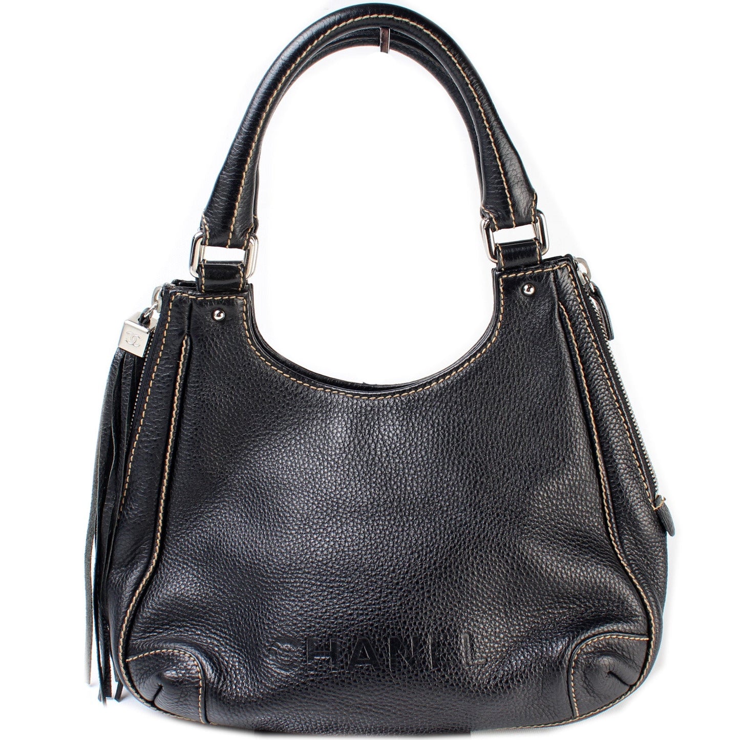 Chanel Lax Fringe Pull Medium Shoulder Bag