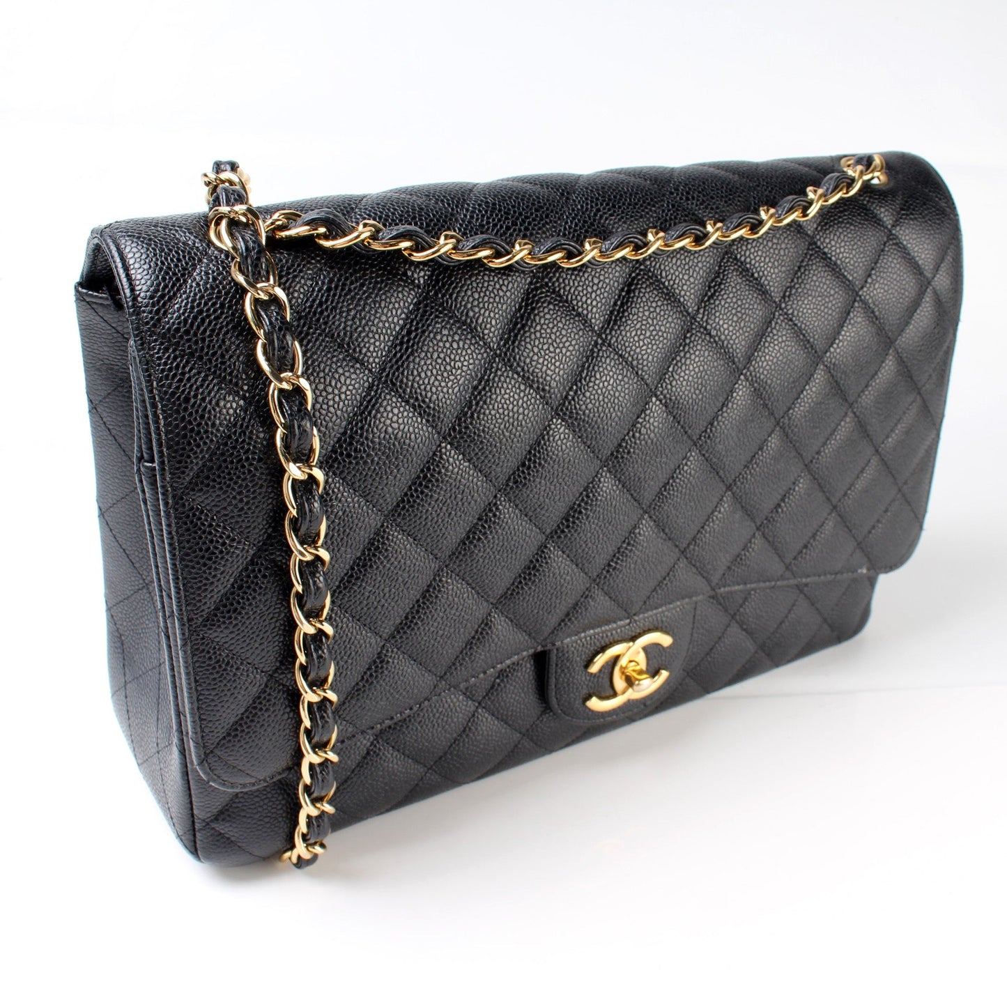 Chanel Classic Flap Maxi Caviar 27M Bag