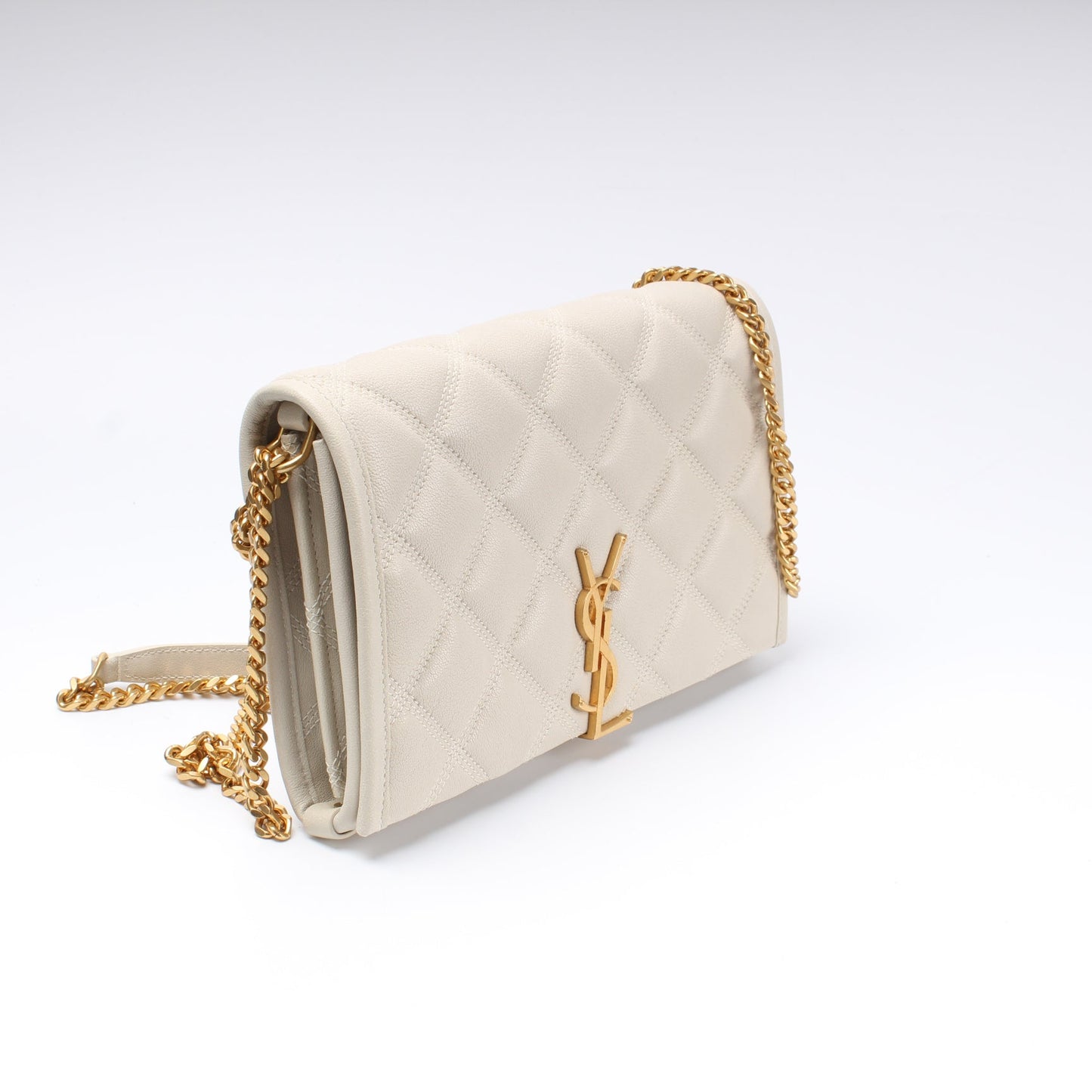 Saint Laurent Becky Chain Wallet In Quilted Lambskin 585031 Bag