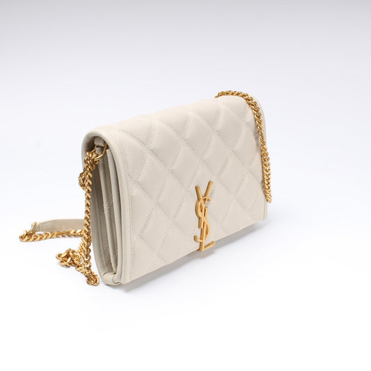 Saint Laurent Becky Chain Wallet In Quilted Lambskin 585031 Bag