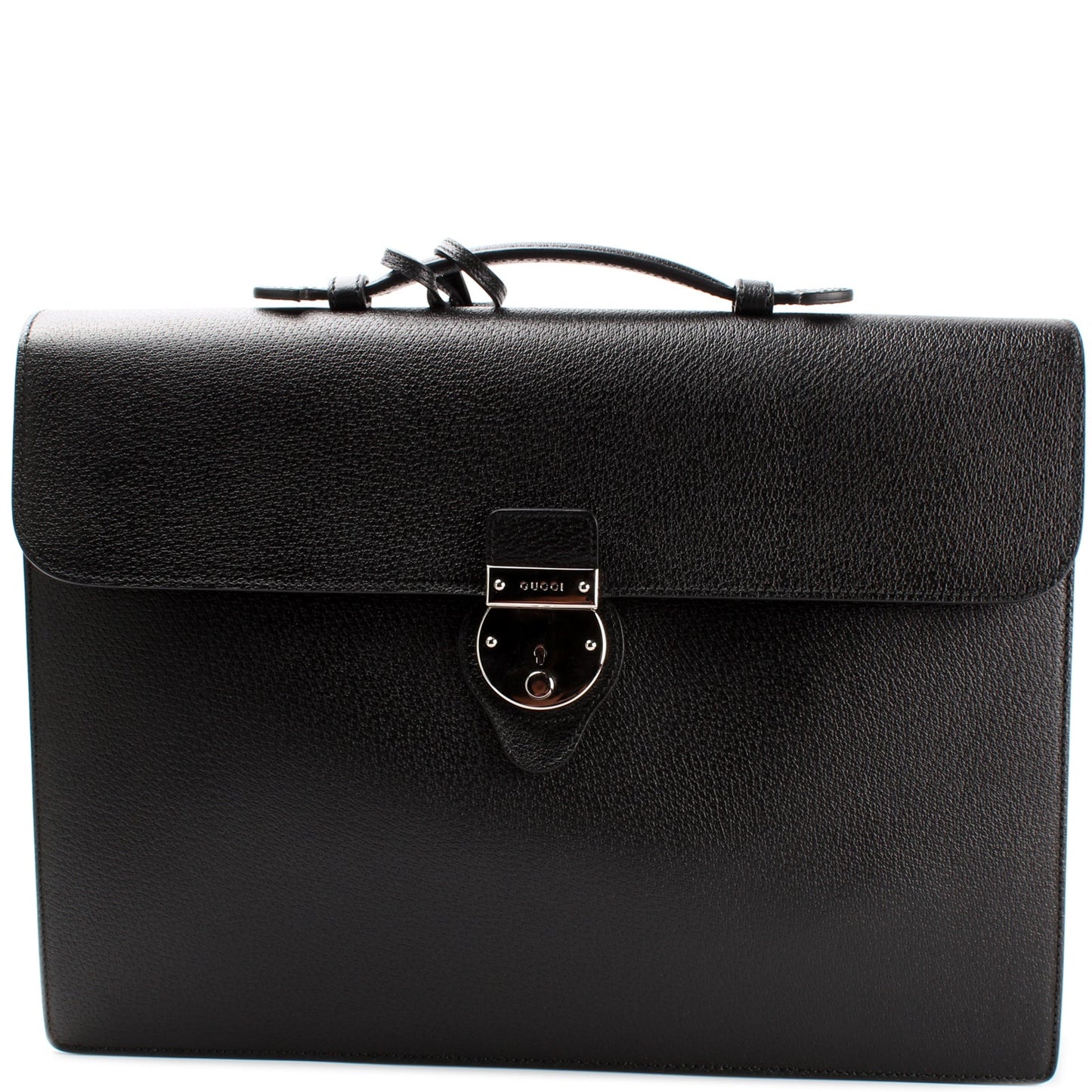 Gucci 281402 Flap Briefcase Leather Bag