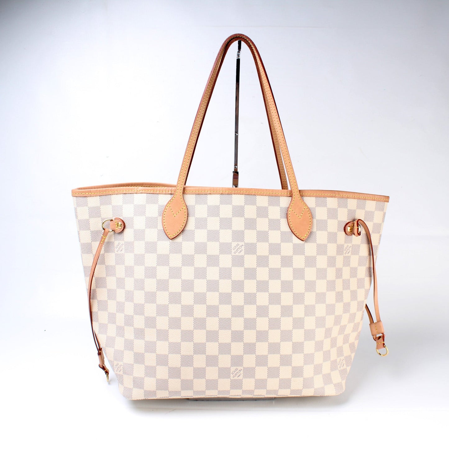 Louis Vuitton Neverfull w/Wallet MM Damier Azur