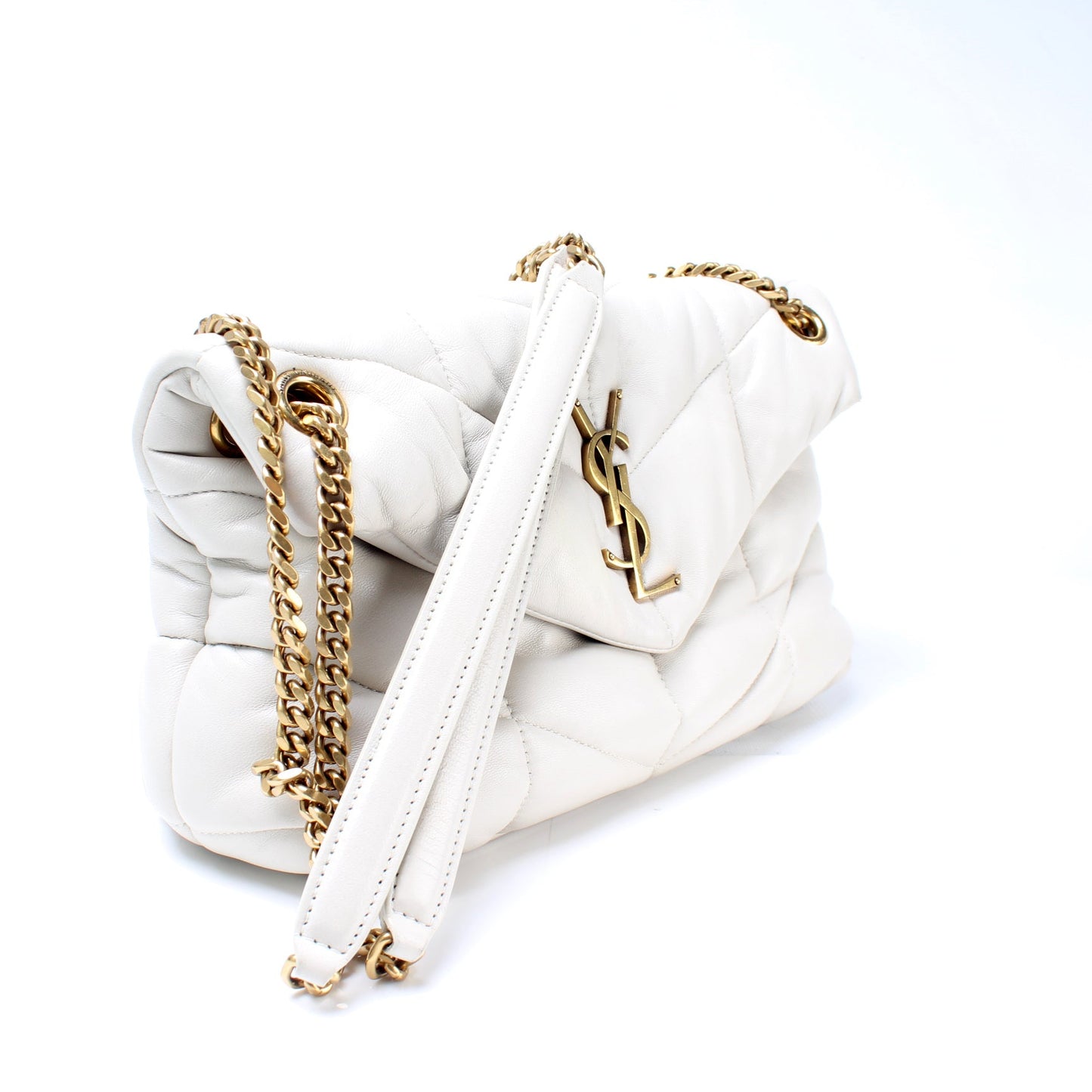 Saint Laurent Puffer Quilted Small Lambskin 577476 Bag