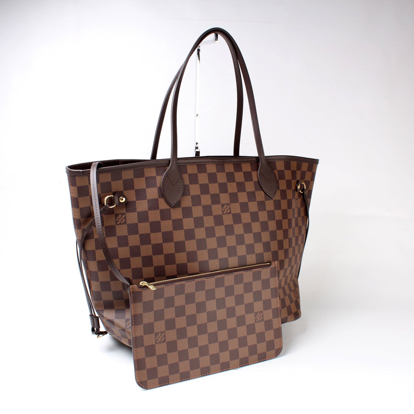 Louis Vuitton Neverfull w/Wallet MM Damier Ebene