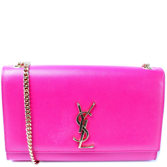 Saint Laurent Kate Satchel Grain Medium Bag