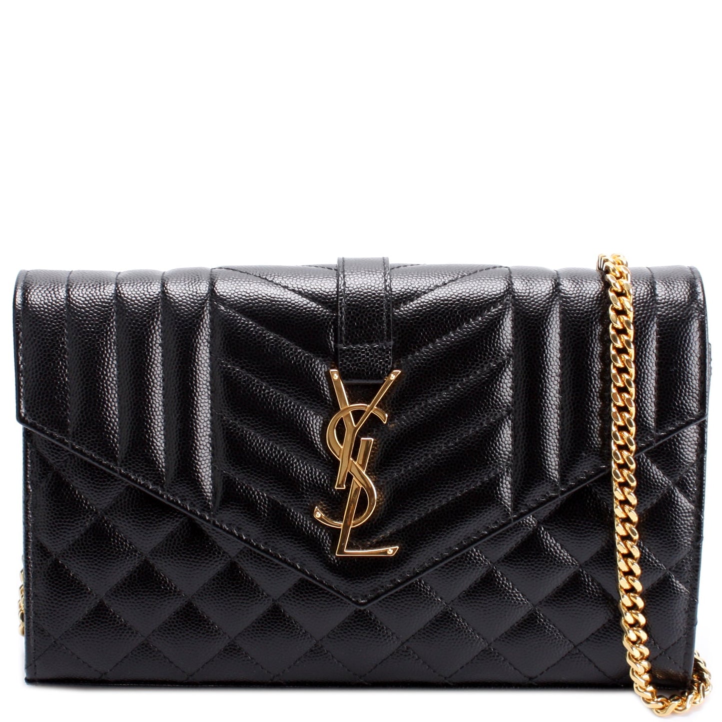 Saint Laurent Chain Wallet Mix Matelasse Bag