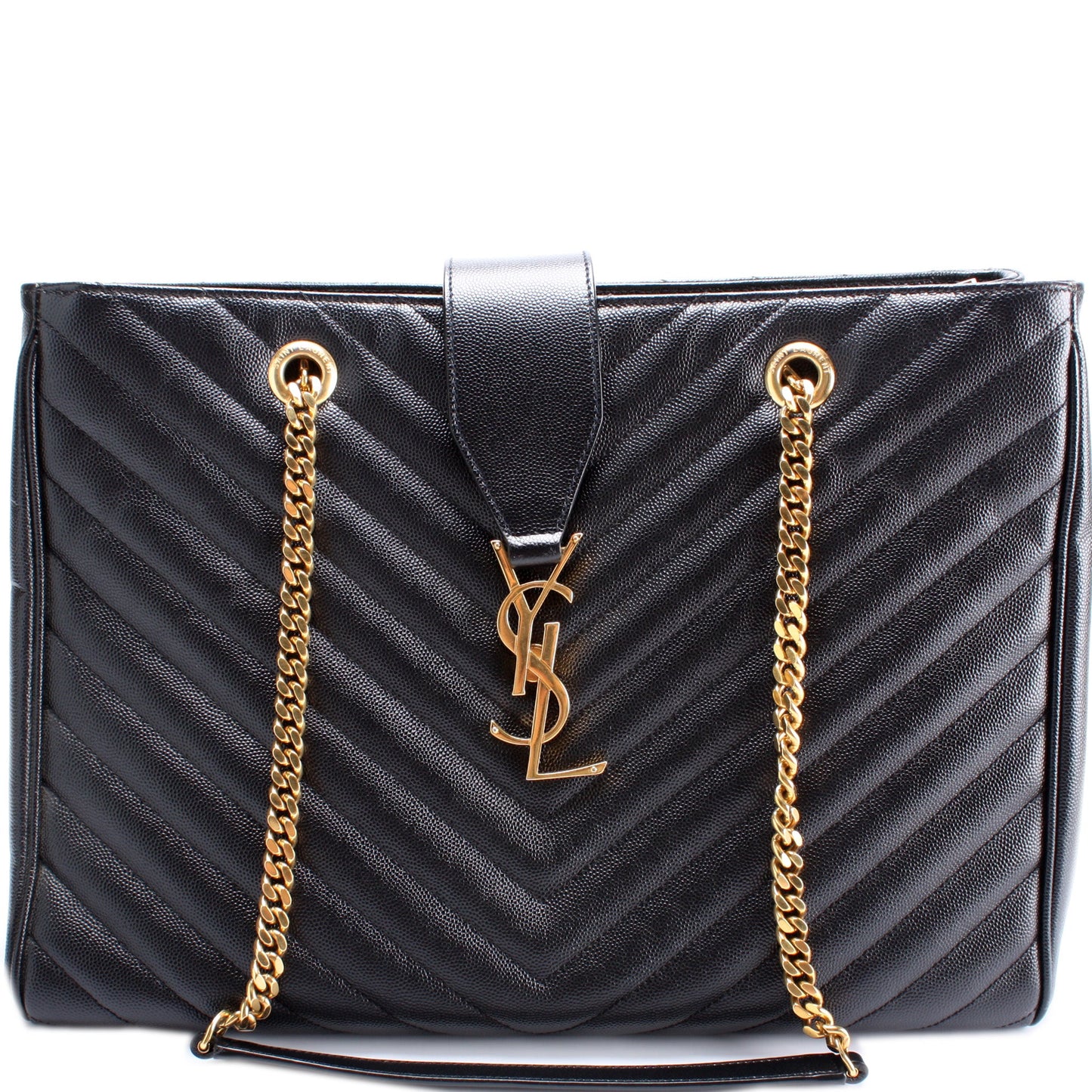Saint Laurent Grain De Poudre Shopping Tote Bag