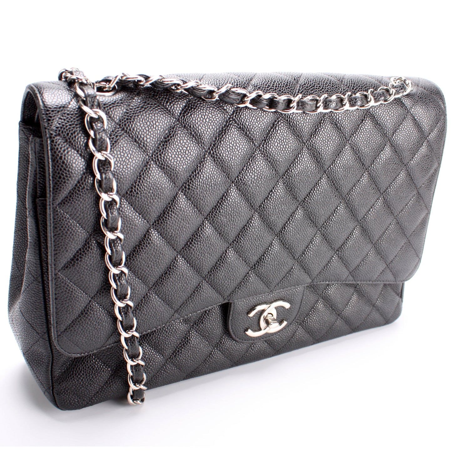 Chanel Classic Flap Maxi Caviar 17-20M Bag