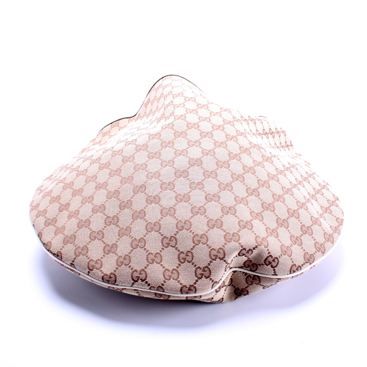 Gucci 170014 GG Canvas Wave Horsebit Hobo Bag