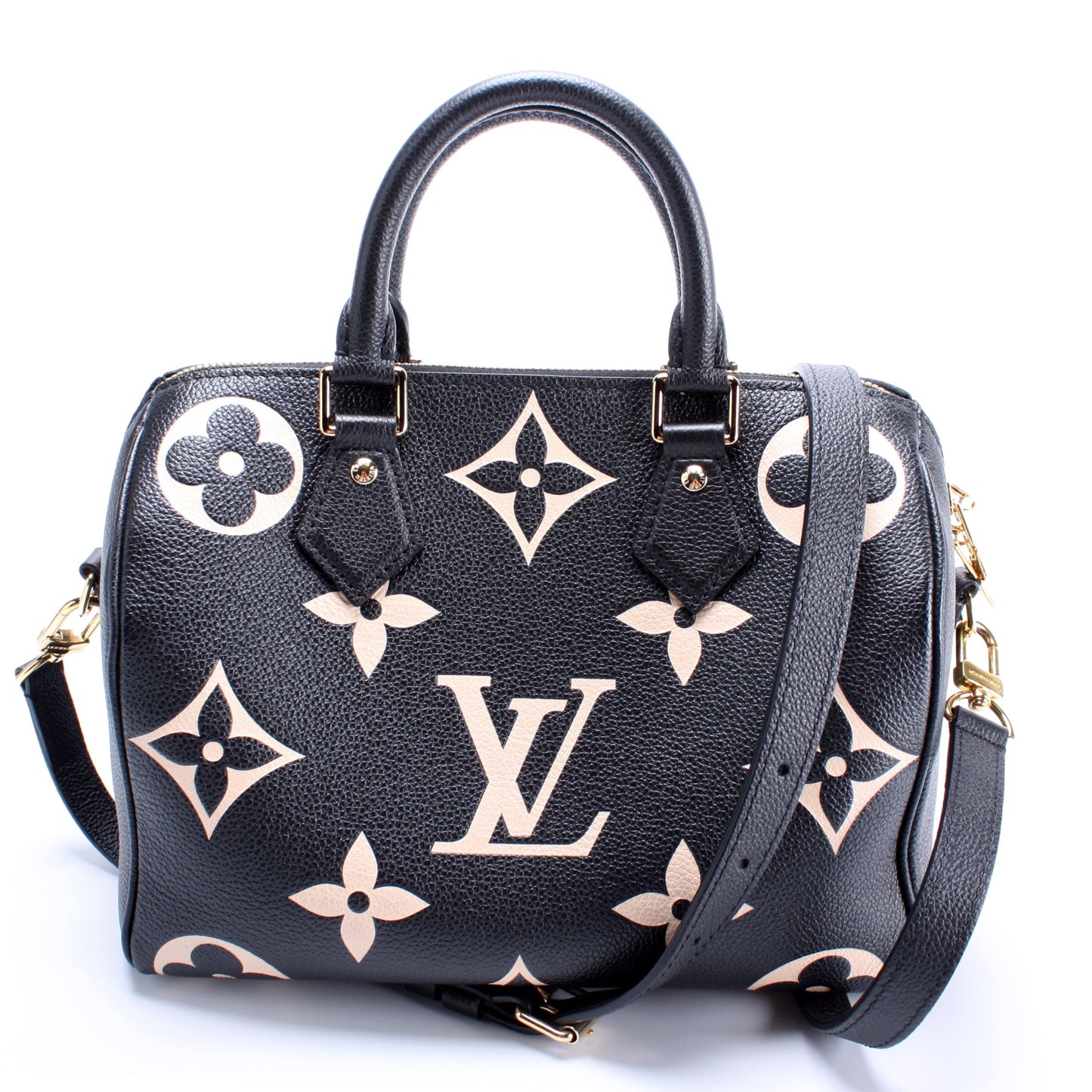 Louis Vuitton Speedy 25 Bandouliere Bicolor Empreinte