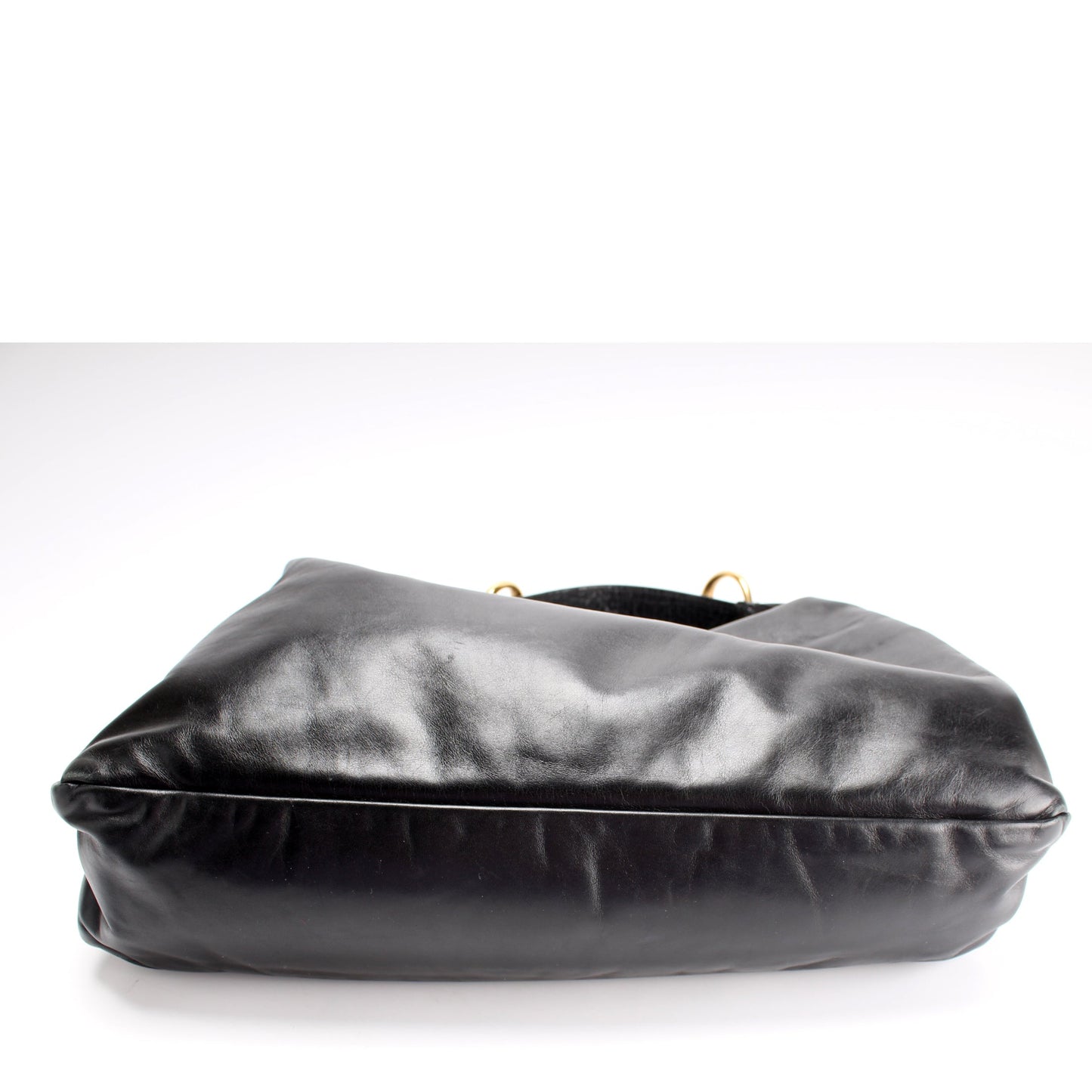 Gucci 115867 Horsebit Leather Hobo Bag