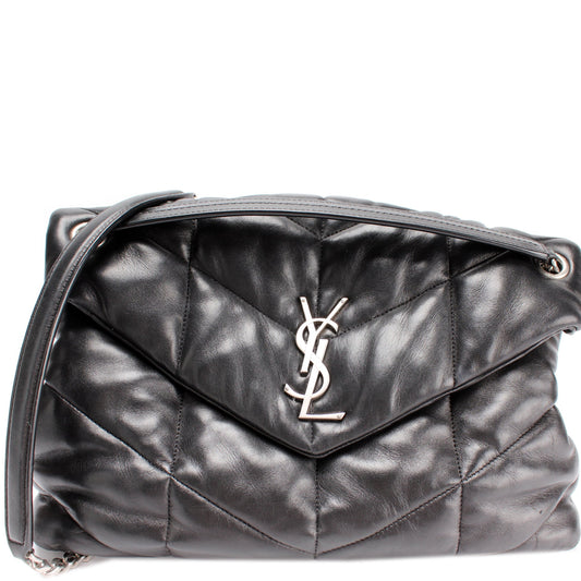 Saint Laurent Puffer Quilted Medium Lambskin 577475 Bag