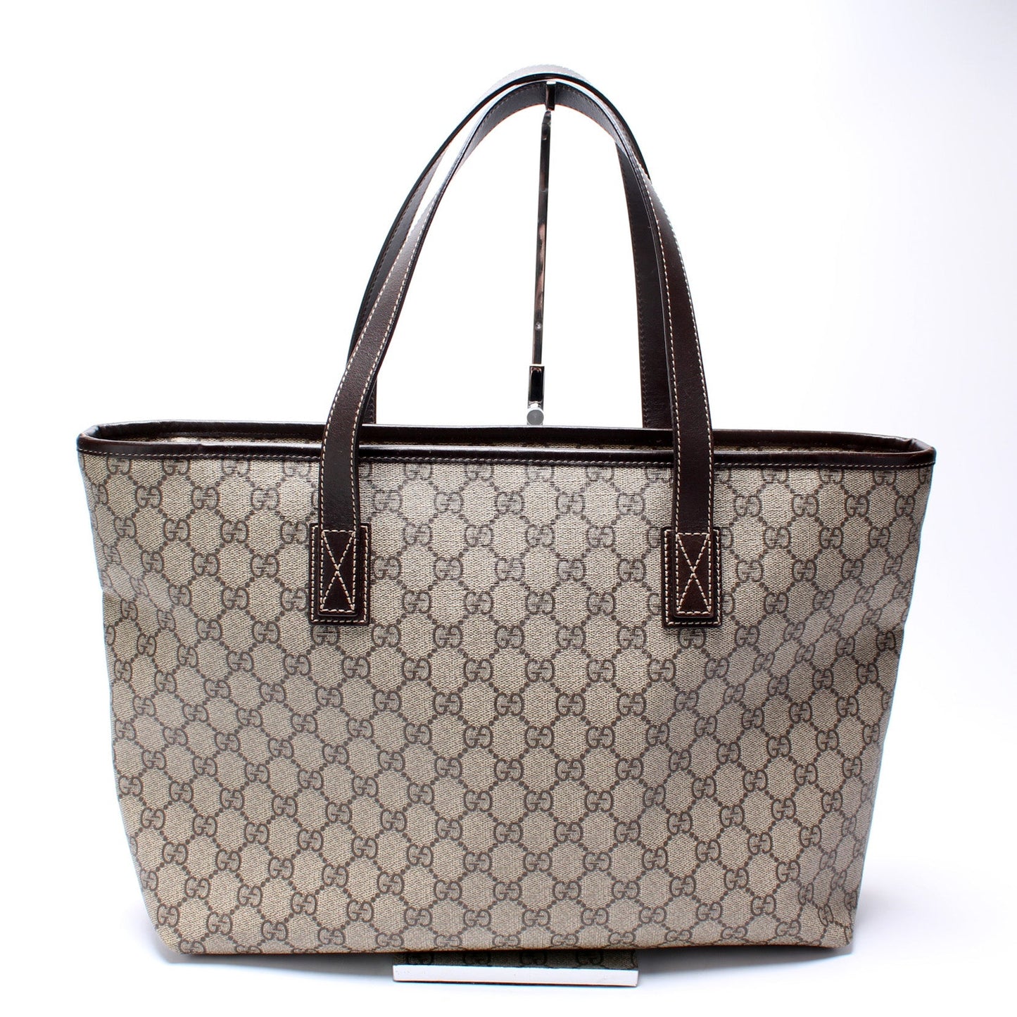 Gucci 211137 GG Supreme Medium Zip Tote Bag