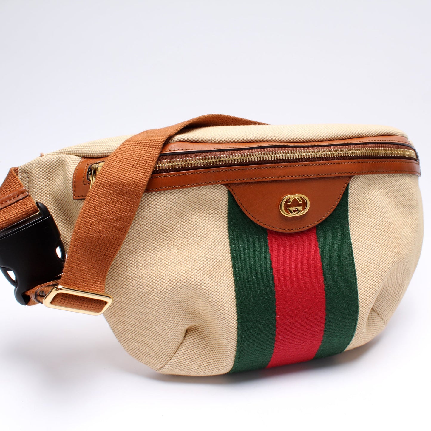Gucci 575082 Vintage Canvas Web Belt Bag
