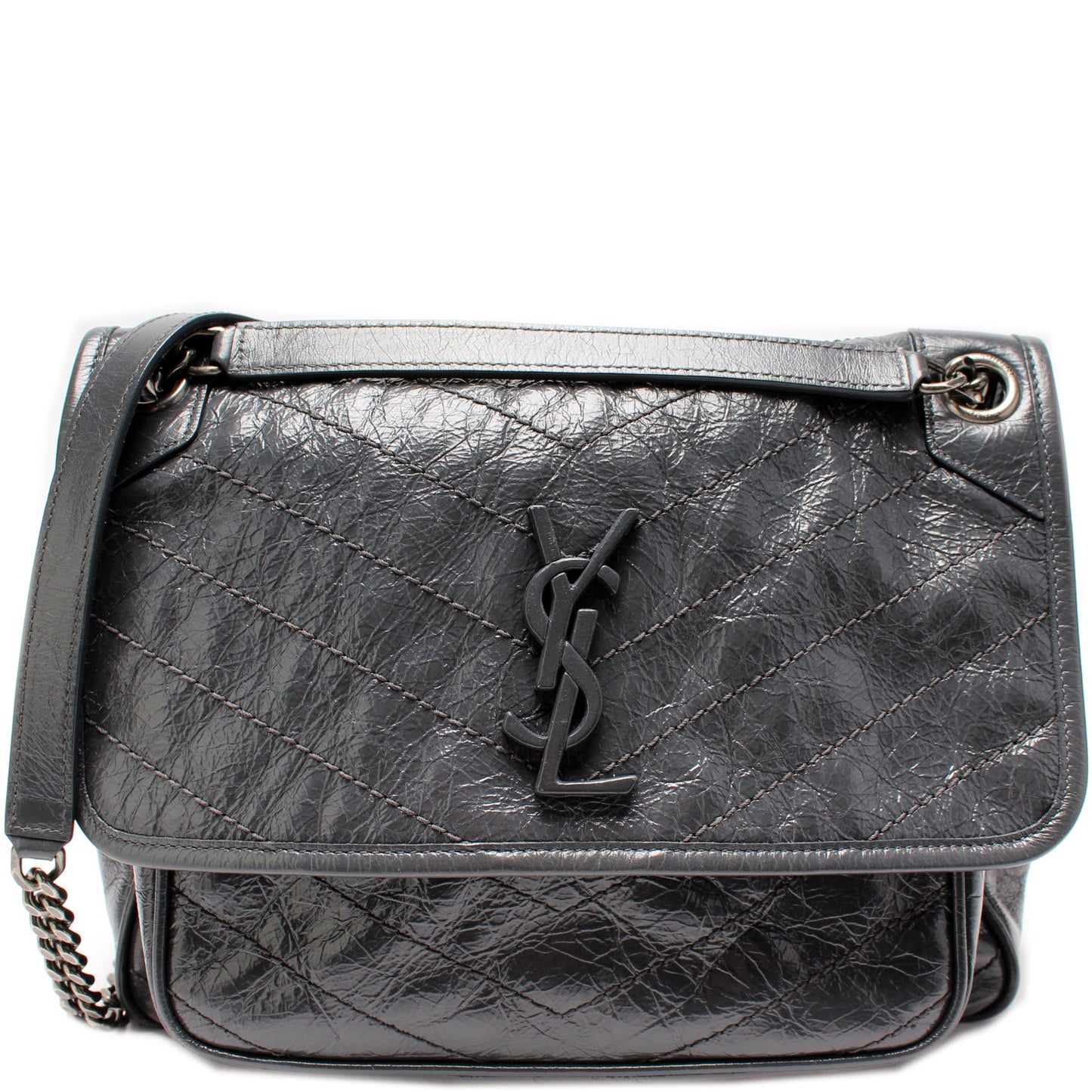 Saint Laurent Niki Medium Crinkle Leather 498958 Bag