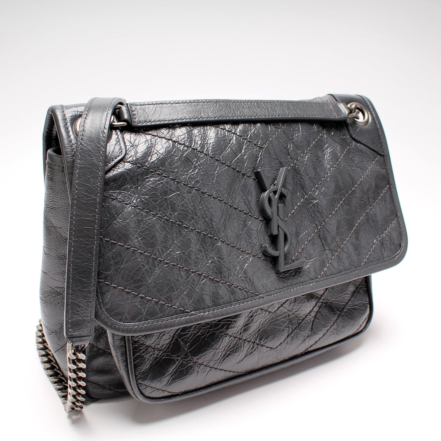 Saint Laurent Niki Medium Crinkle Leather 498958 Bag