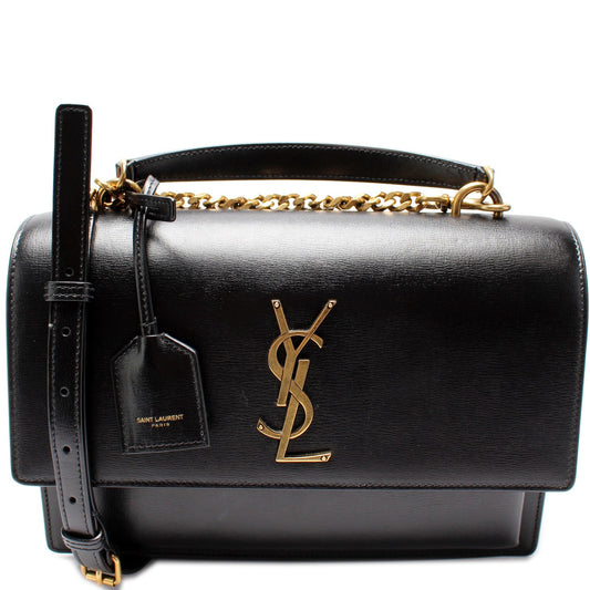 Saint Laurent Sunset Medium Smooth Leather Bag