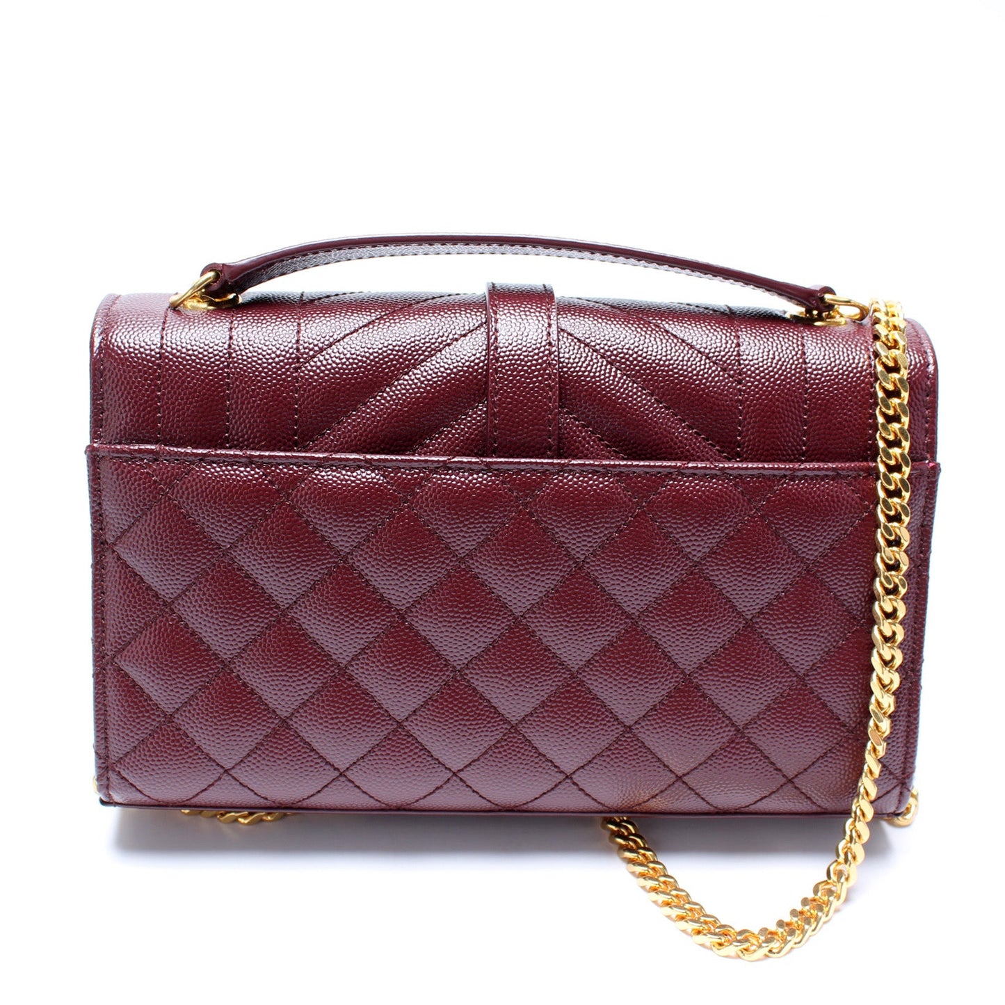 Saint Laurent Envelope Small Grain De Triquilt Bag