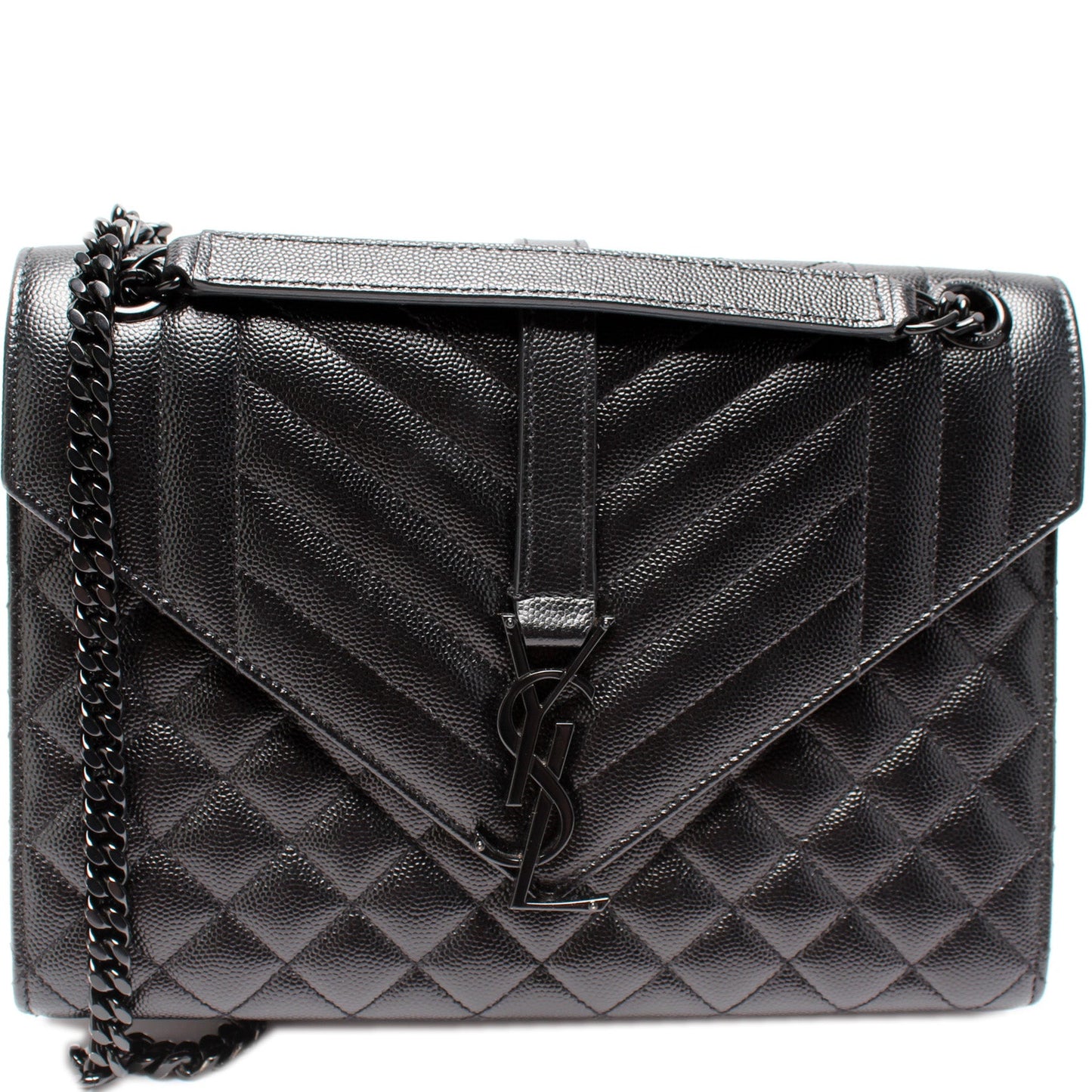Saint Laurent Envelope Medium Tri-Quilted Bag