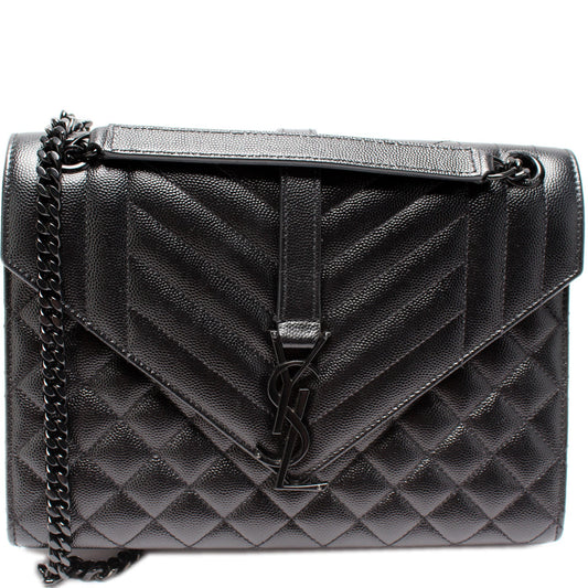 Saint Laurent Envelope Medium Tri-Quilted Bag