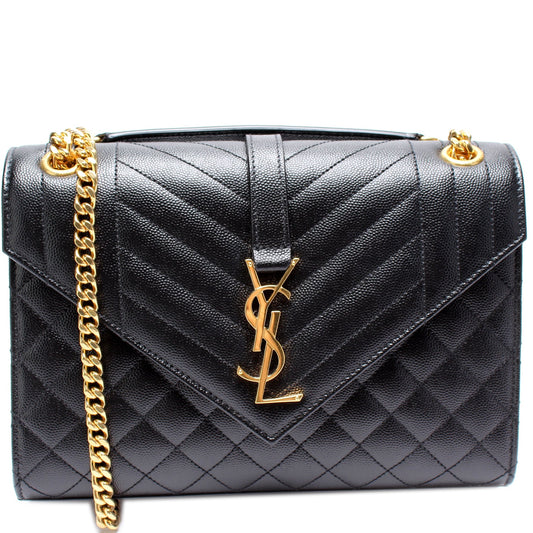 Saint Laurent Envelope Medium Tri-Quilt 600185 Bag