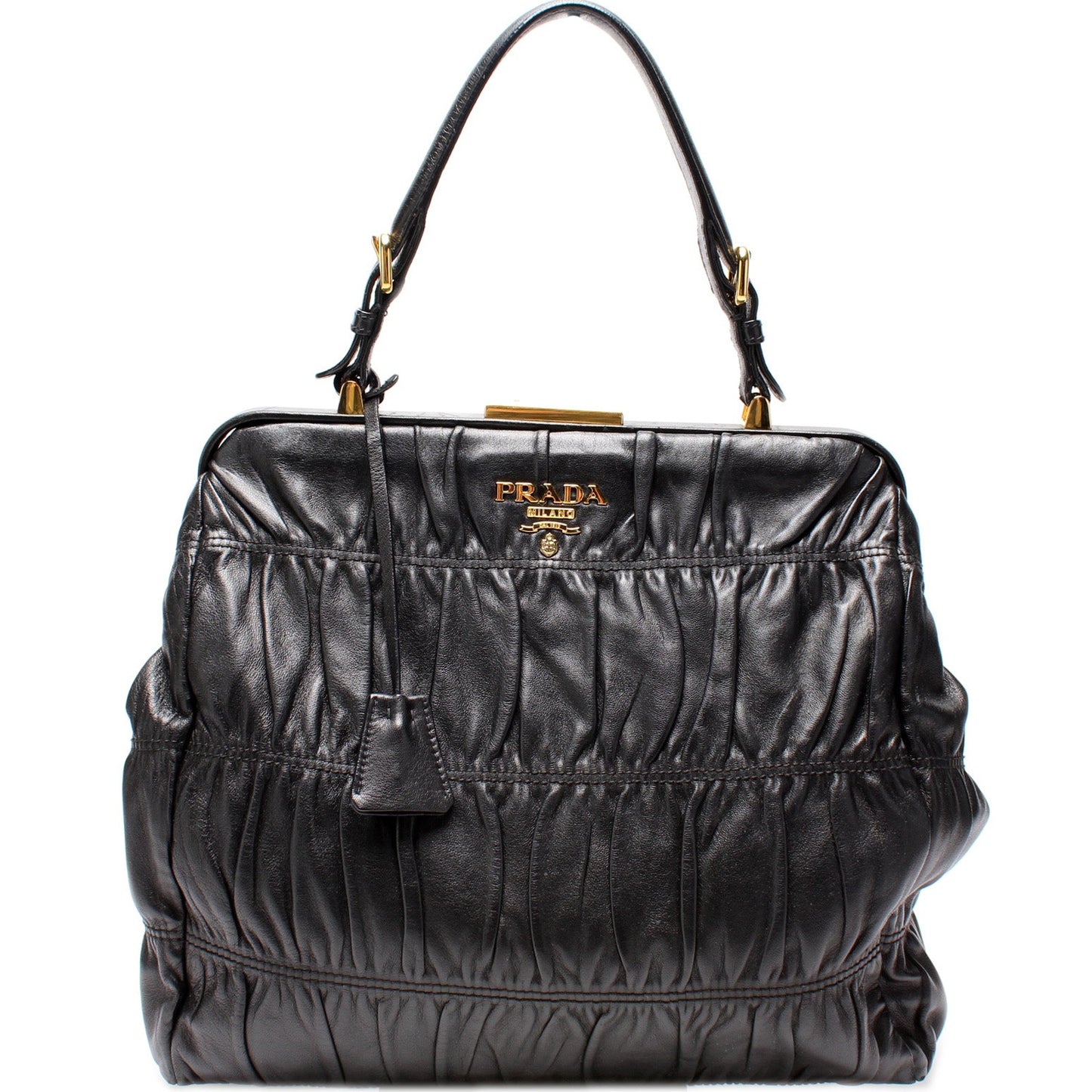 Prada Nappa Gaufre Frame Tote Bag