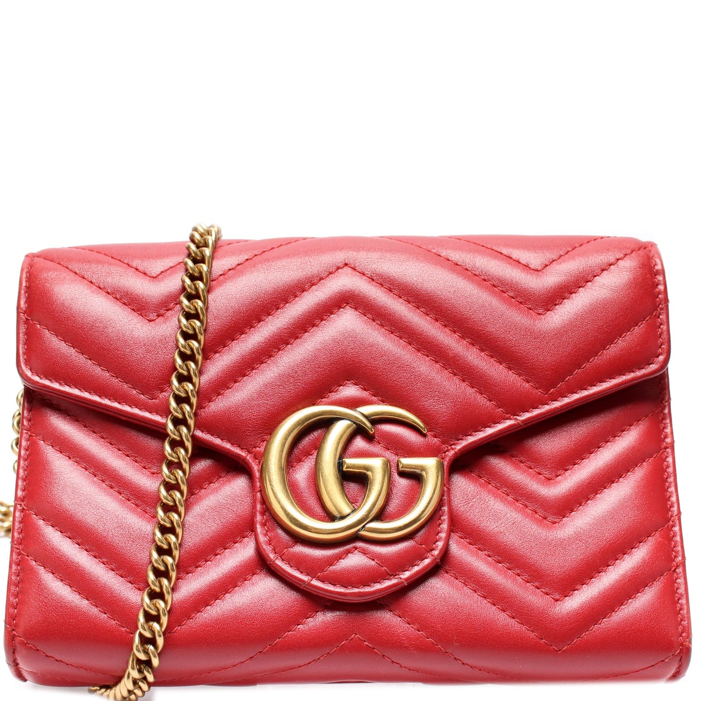 Gucci 474575 Marmont Chain Wallet Bag