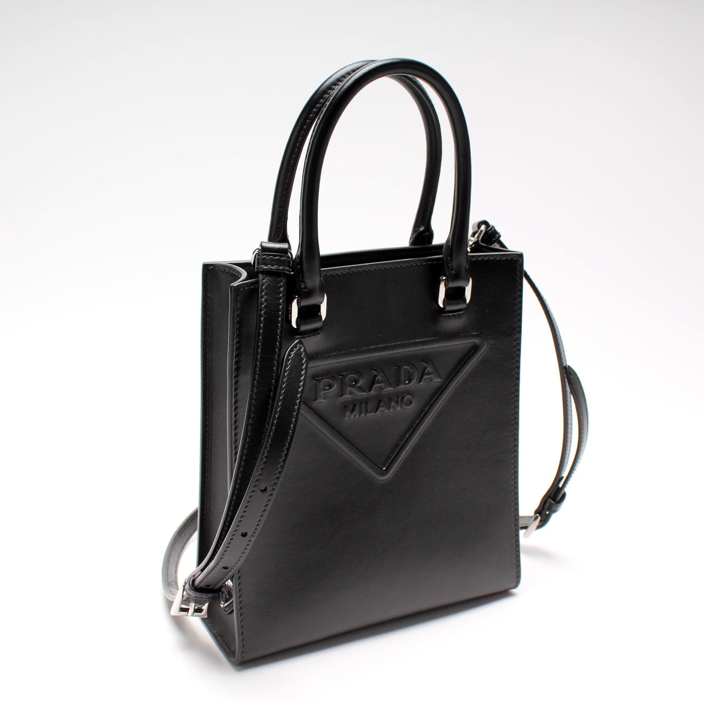 Prada 1BA333 Leather Small Handbag Bag