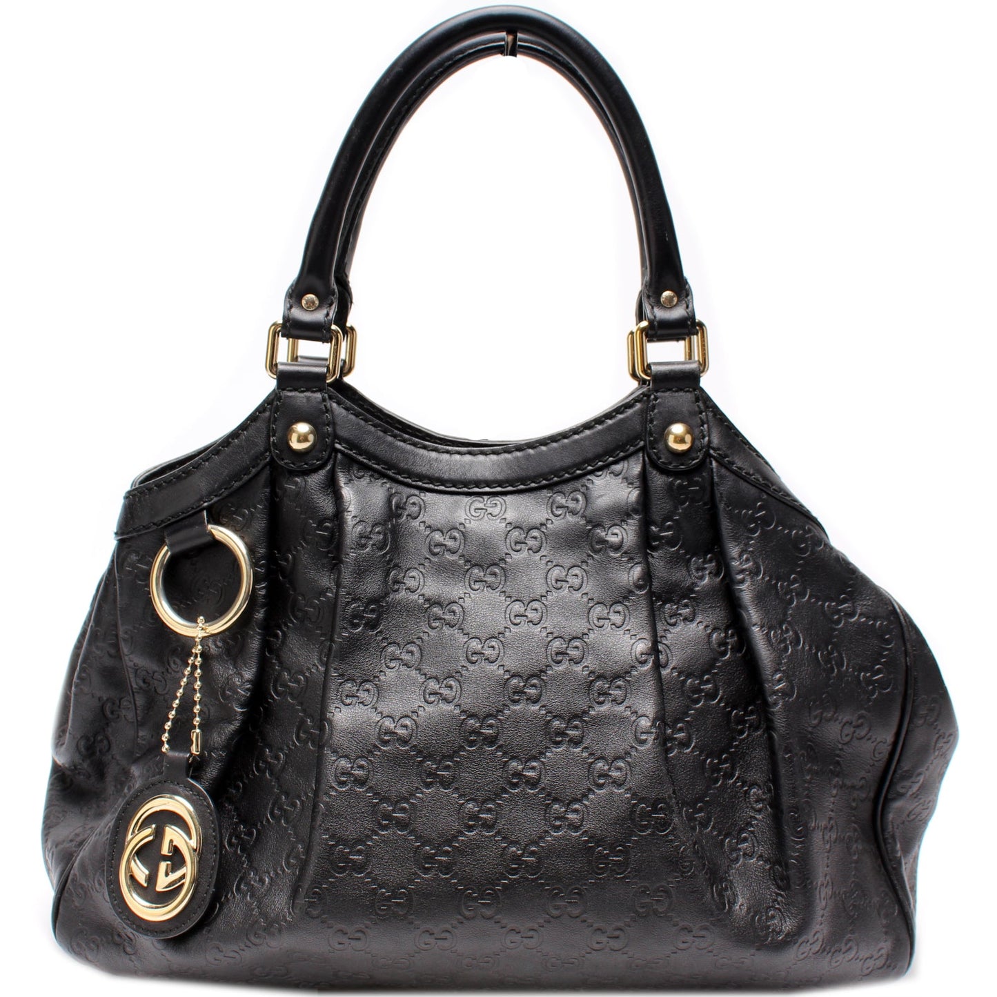 Gucci 211944 Sukey GG Leather Medium Bag