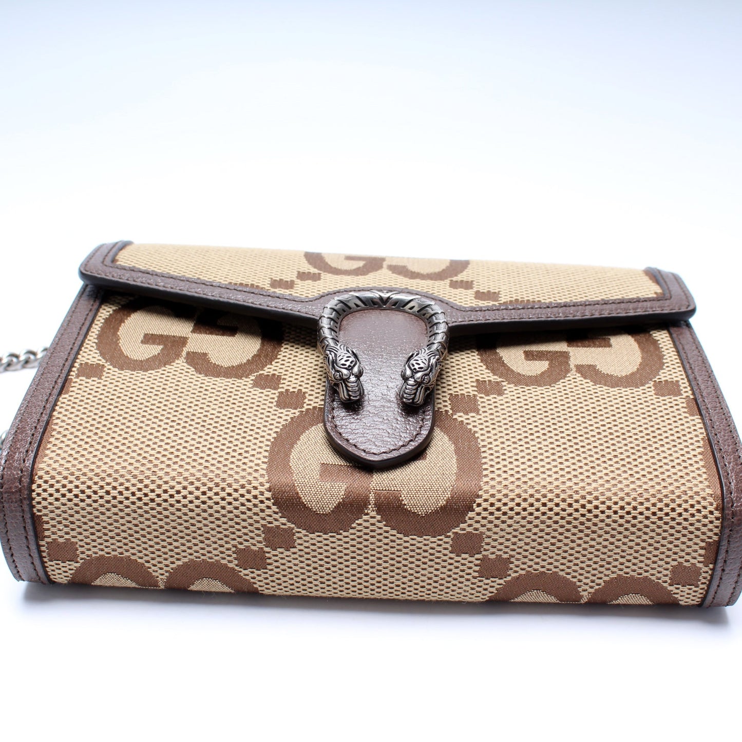 Gucci 401231 Dionysus Jumbo GG Canvas Mini Wallet Bag