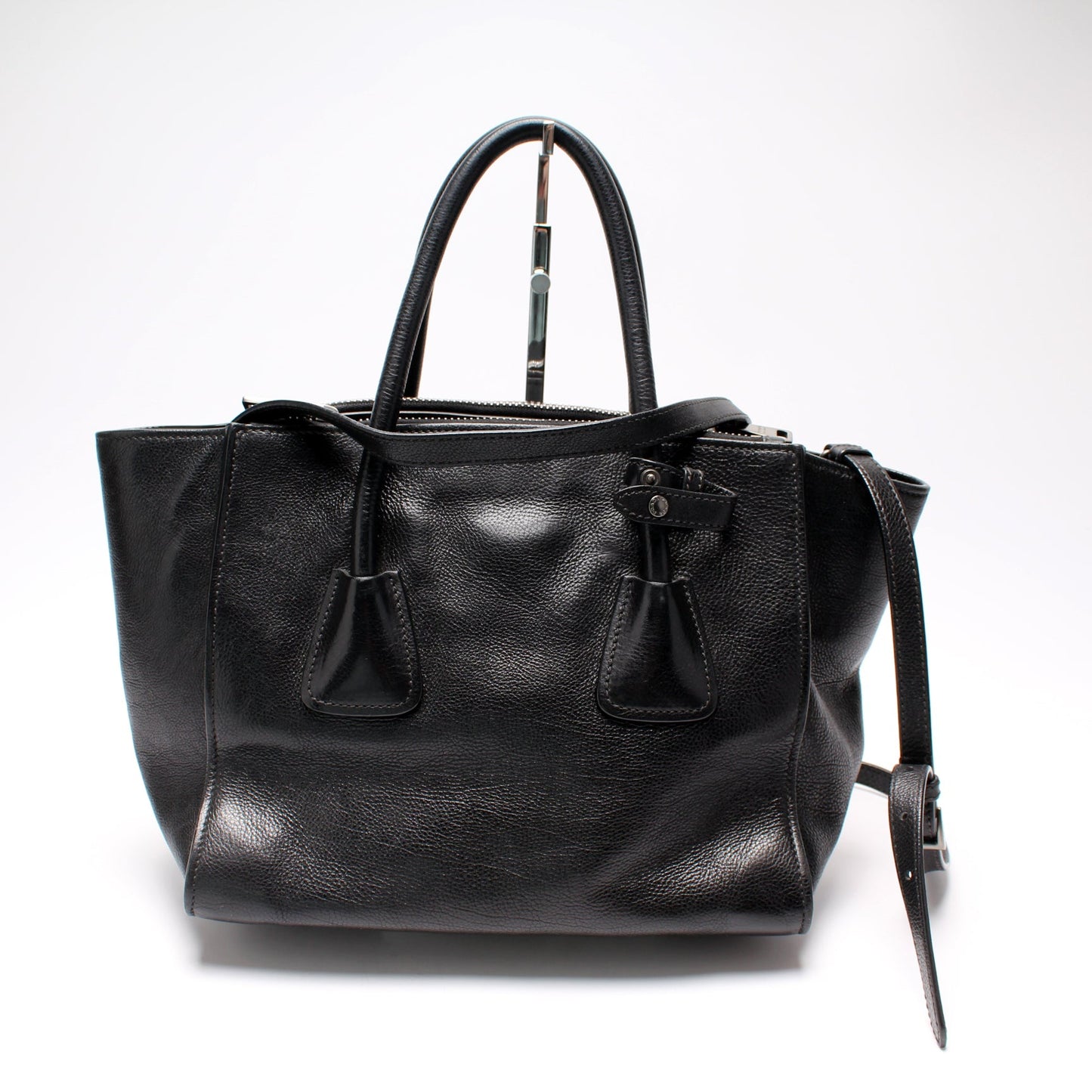 Prada Glace Calfskin Twin Pocket Tote Bag