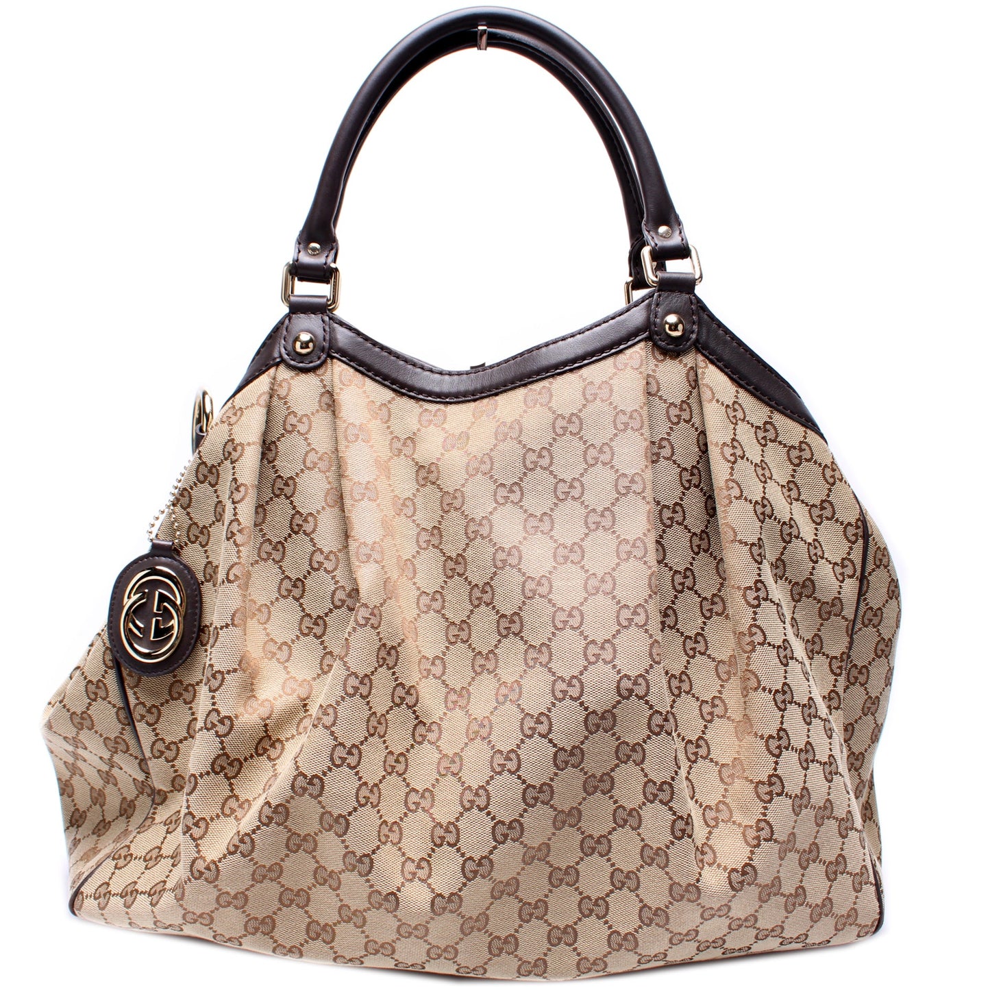 Gucci 211943 Sukey GG Canvas Large Bag