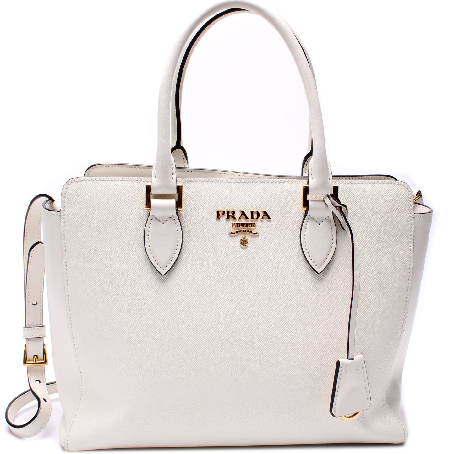 Prada 1BA189 Saffiano Calfskin Top Handle Bag