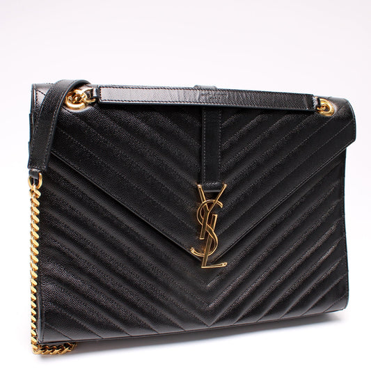 Saint Laurent Envelope Large Chevron 342023 Bag