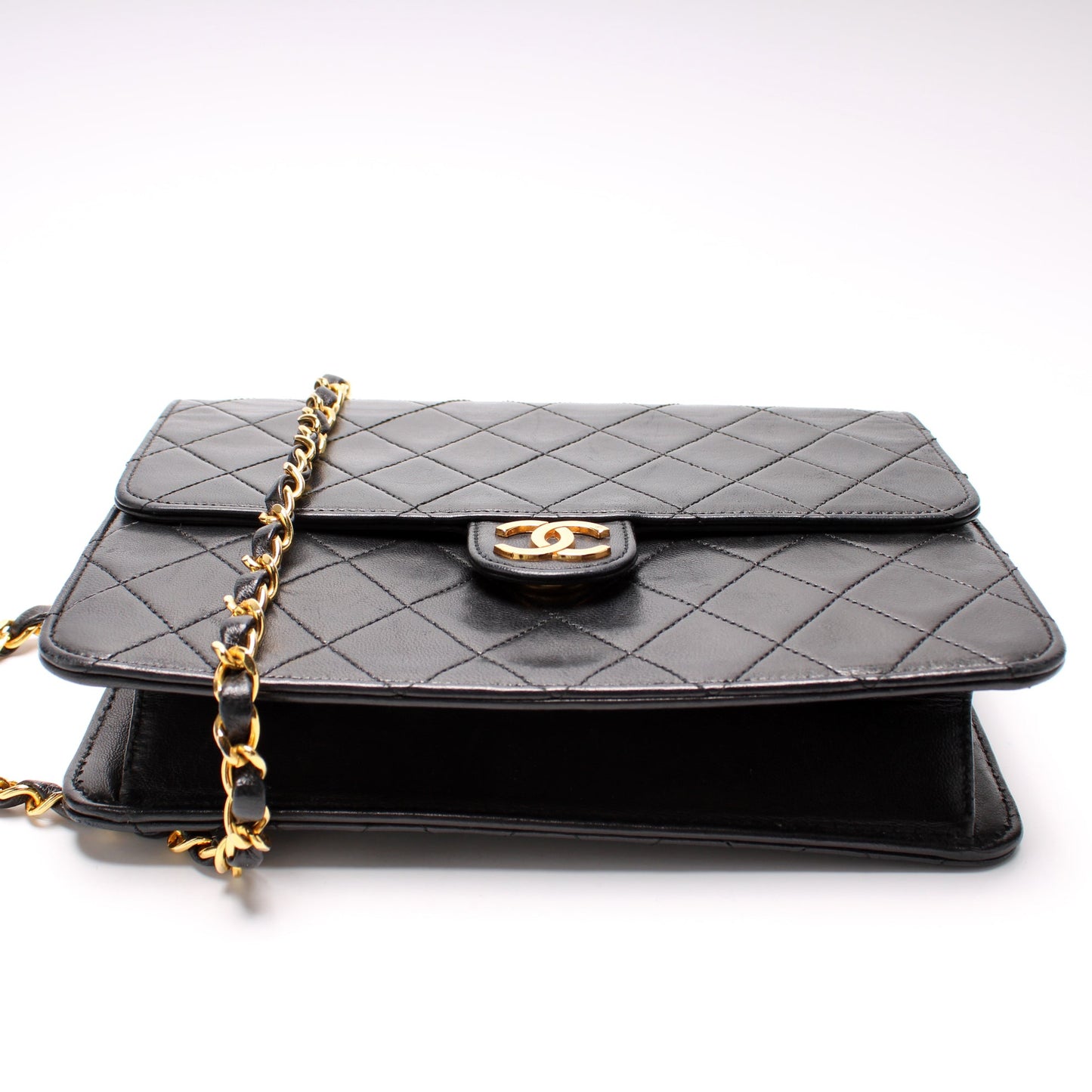 Chanel CC Snap Lock Single Flap Shoulder Bag