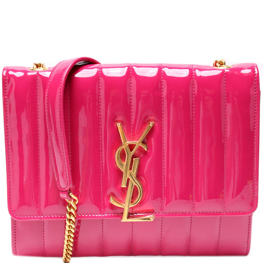 Saint Laurent 452125 Vicky Patent Crossbody Bag