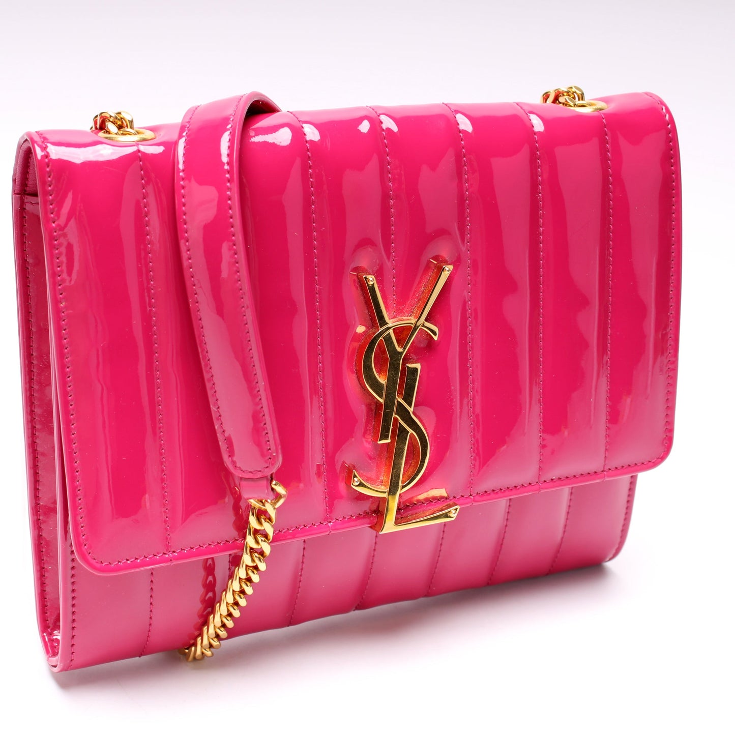 Saint Laurent 452125 Vicky Patent Crossbody Bag