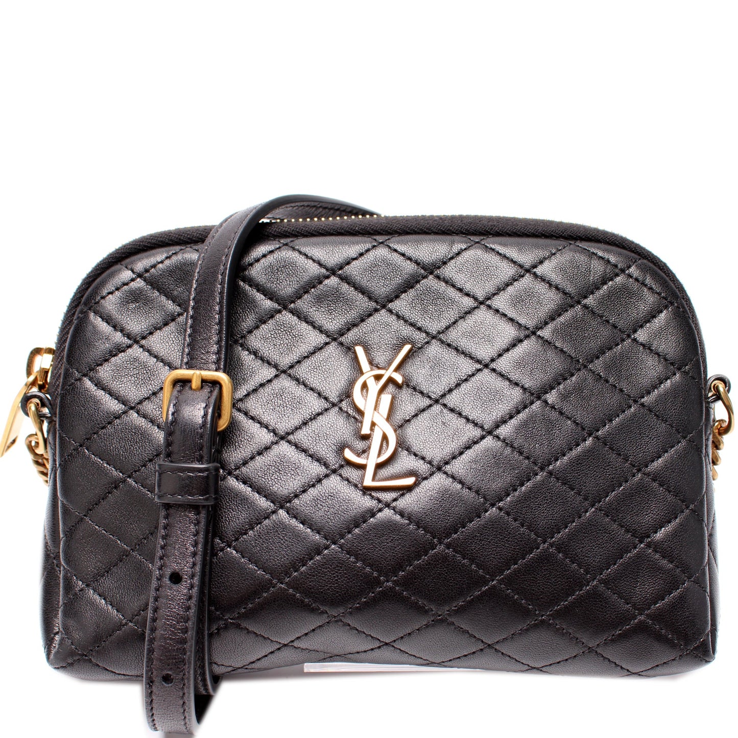 Saint Laurent 733667 Gaby Zip Pouch Quilted Lambskin Bag