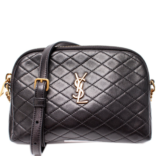 Saint Laurent 733667 Gaby Zip Pouch Quilted Lambskin Bag