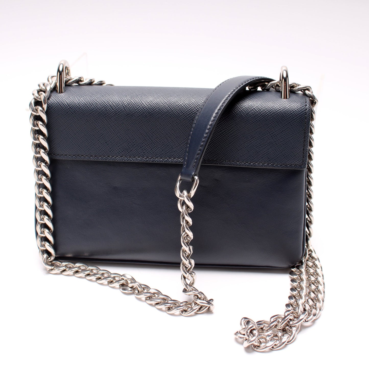 Prada Pattina Soft Calfskin And Saffiano Bag
