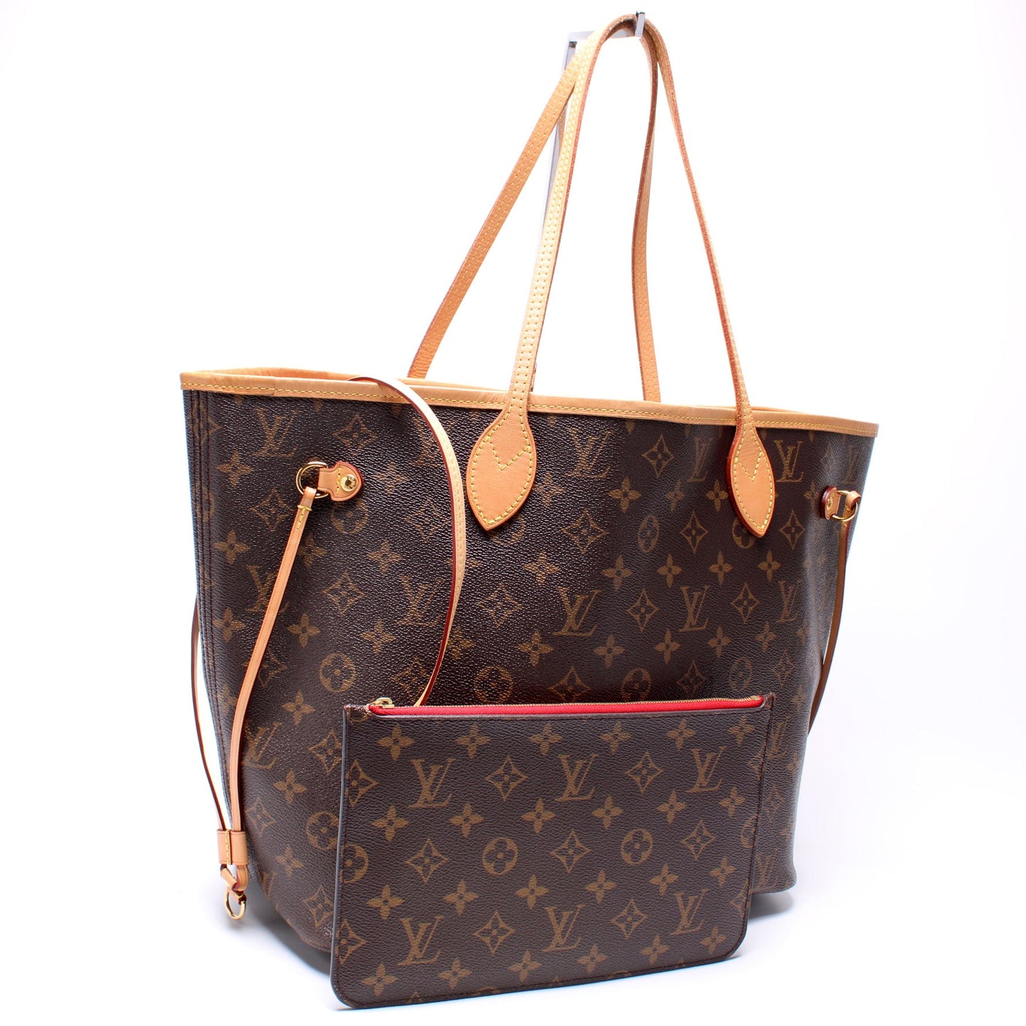Louis Vuitton Neverfull MM W/Wallet Monogram