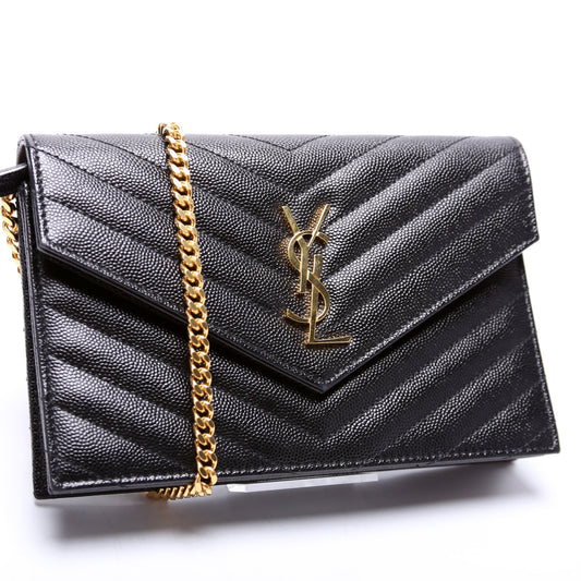 Saint Laurent Envelope Chain Wallet Bag