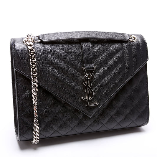 Saint Laurent Envelope Medium Chevron 600185 Bag