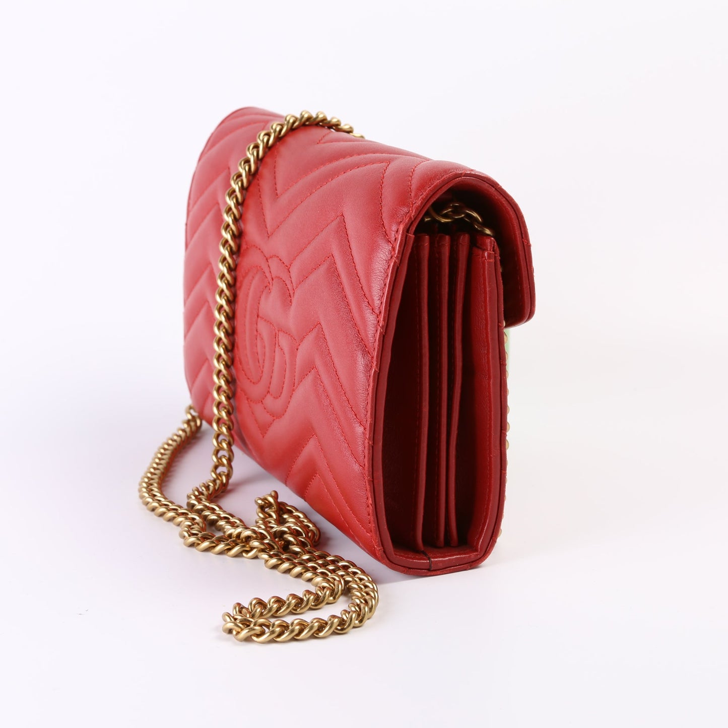 Gucci 474575 Marmont Chain Wallet Bag