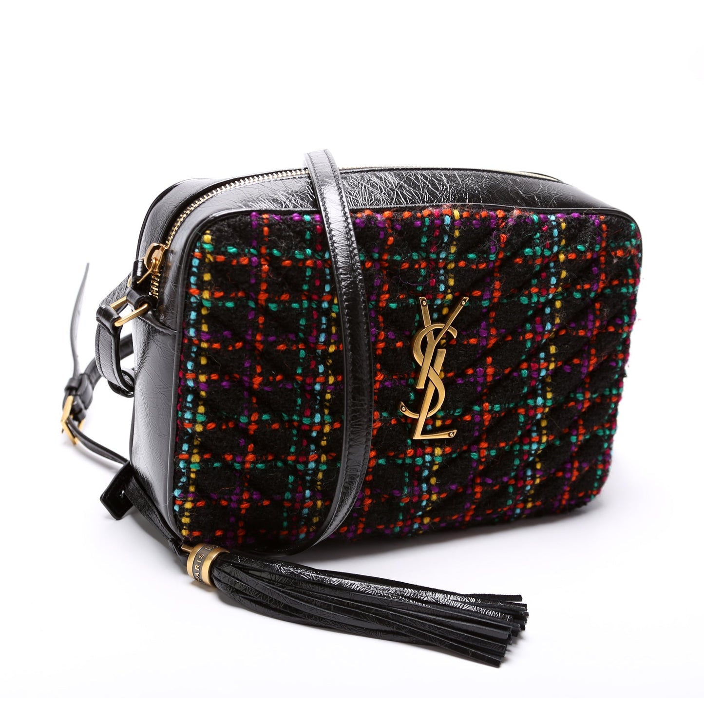 Saint Laurent Lou Camera Tweed 612544 Bag