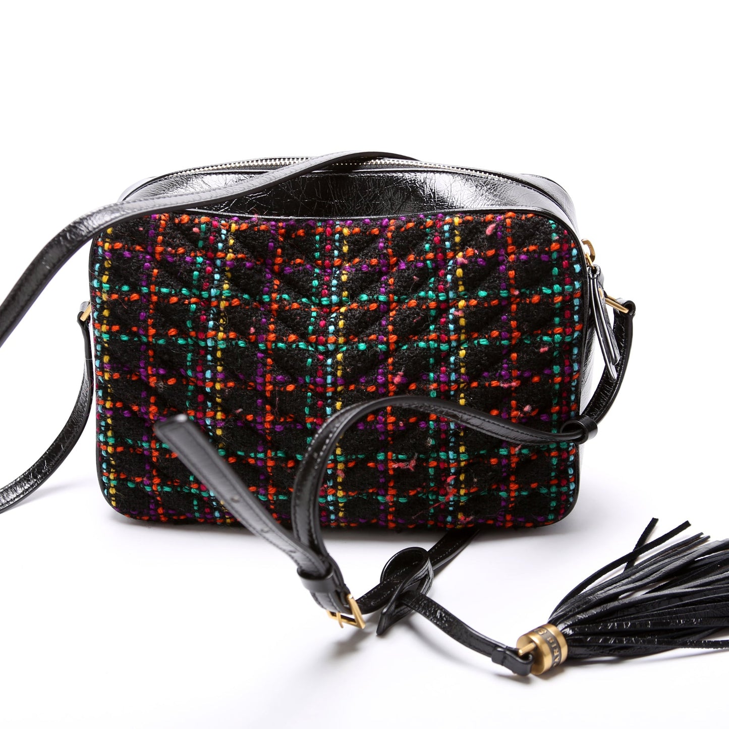 Saint Laurent Lou Camera Tweed 612544 Bag