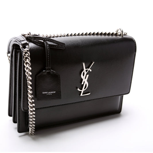Saint Laurent Sunset Medium Smooth Leather Bag